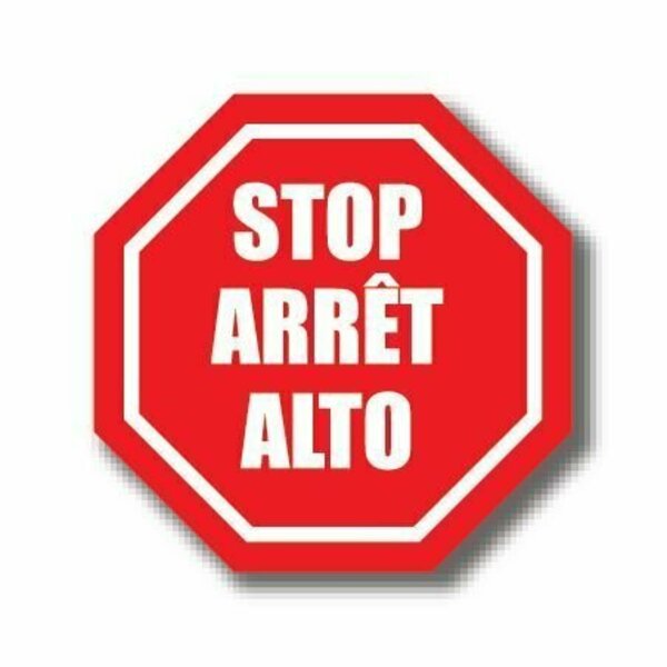 Ergomat 20in OCTAGON SIGNS - Stop, Arret, Alto DSV-SIGN 400 #0009 -UEN